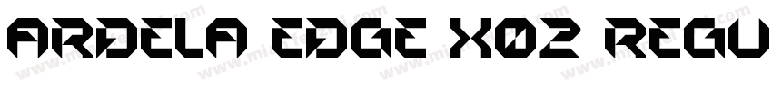 Ardela Edge X02 Regular字体转换